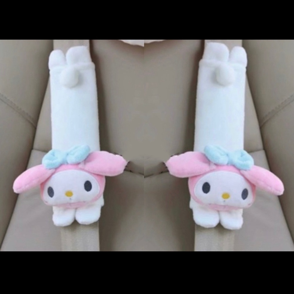 My Melody Plush Seatbelt Covers